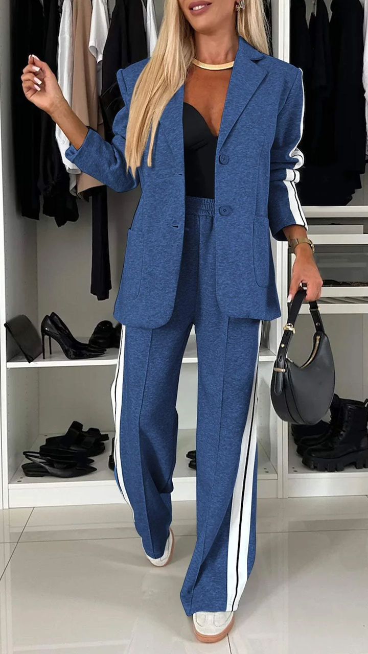 EliteEase VivaSet 2-Delige Set | Blazer en Broek met Relaxed Fit voor een Chique Look