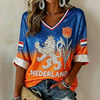 Dames Getailleerde Oranje WK Top