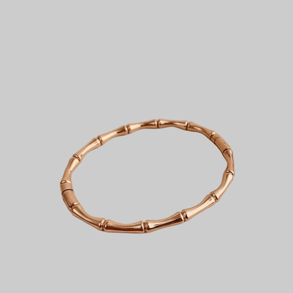 Titanium Steel Closed Bamboo-knot Bracelet For Women
