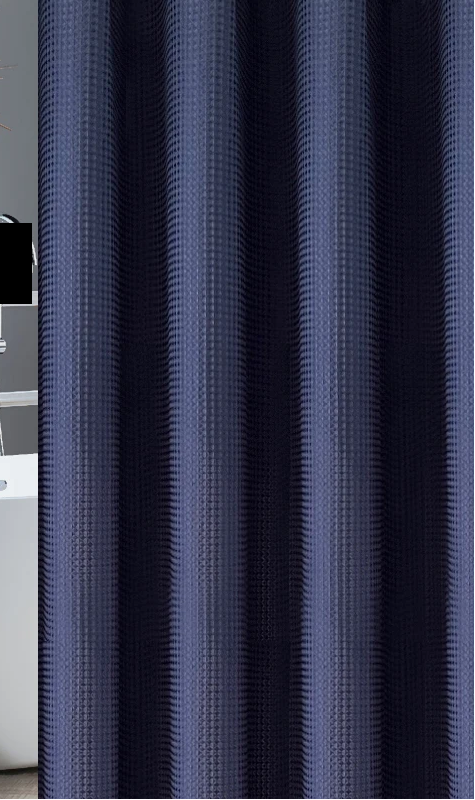 AquaWafel luxe douchegordijn – extra dik wafelpatroon