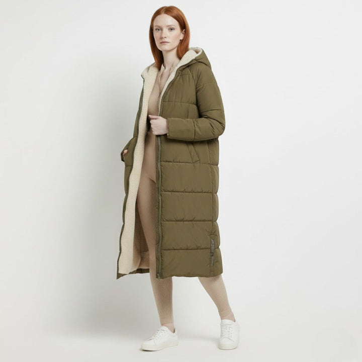Dames Winterjas Reversible, Dubbelzijdig Draagbaar