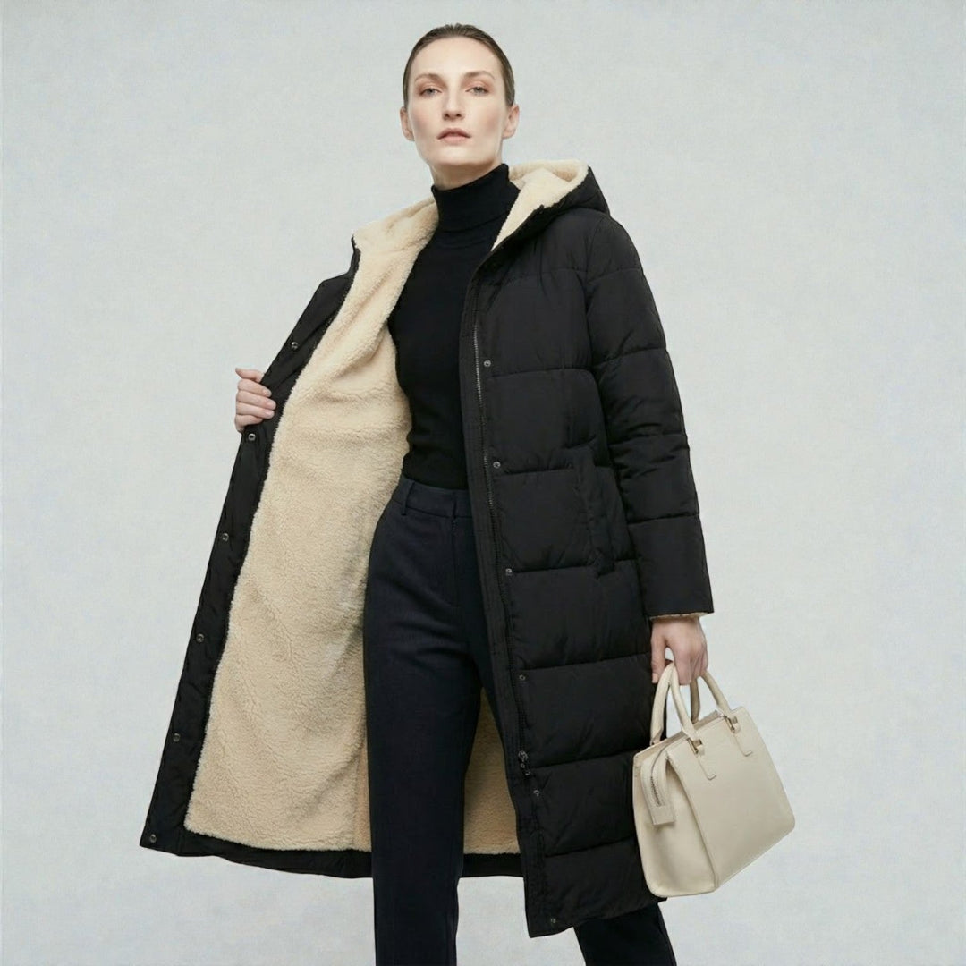 Dames Winterjas Reversible, Dubbelzijdig Draagbaar