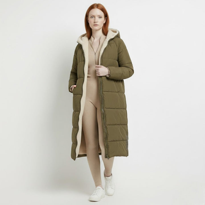 Dames Winterjas Reversible, Dubbelzijdig Draagbaar