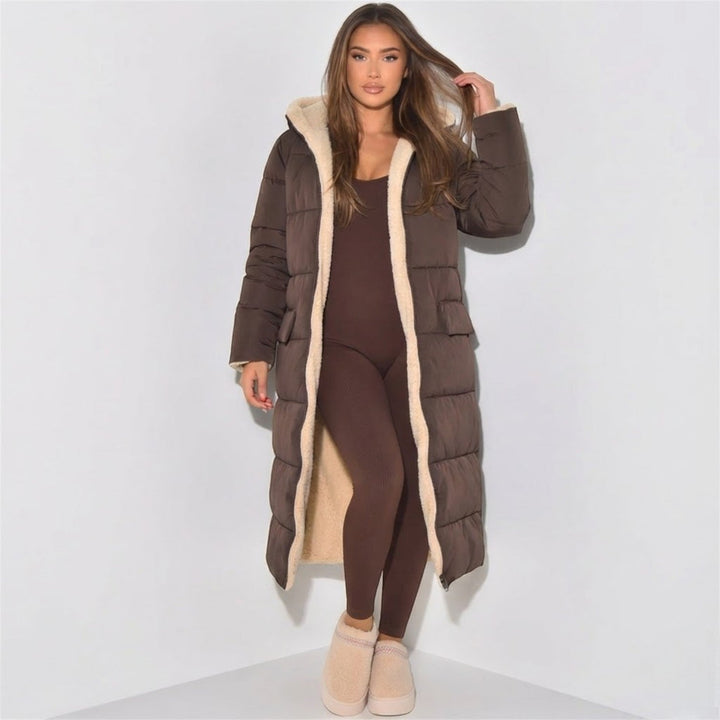 Dames Winterjas Reversible, Dubbelzijdig Draagbaar