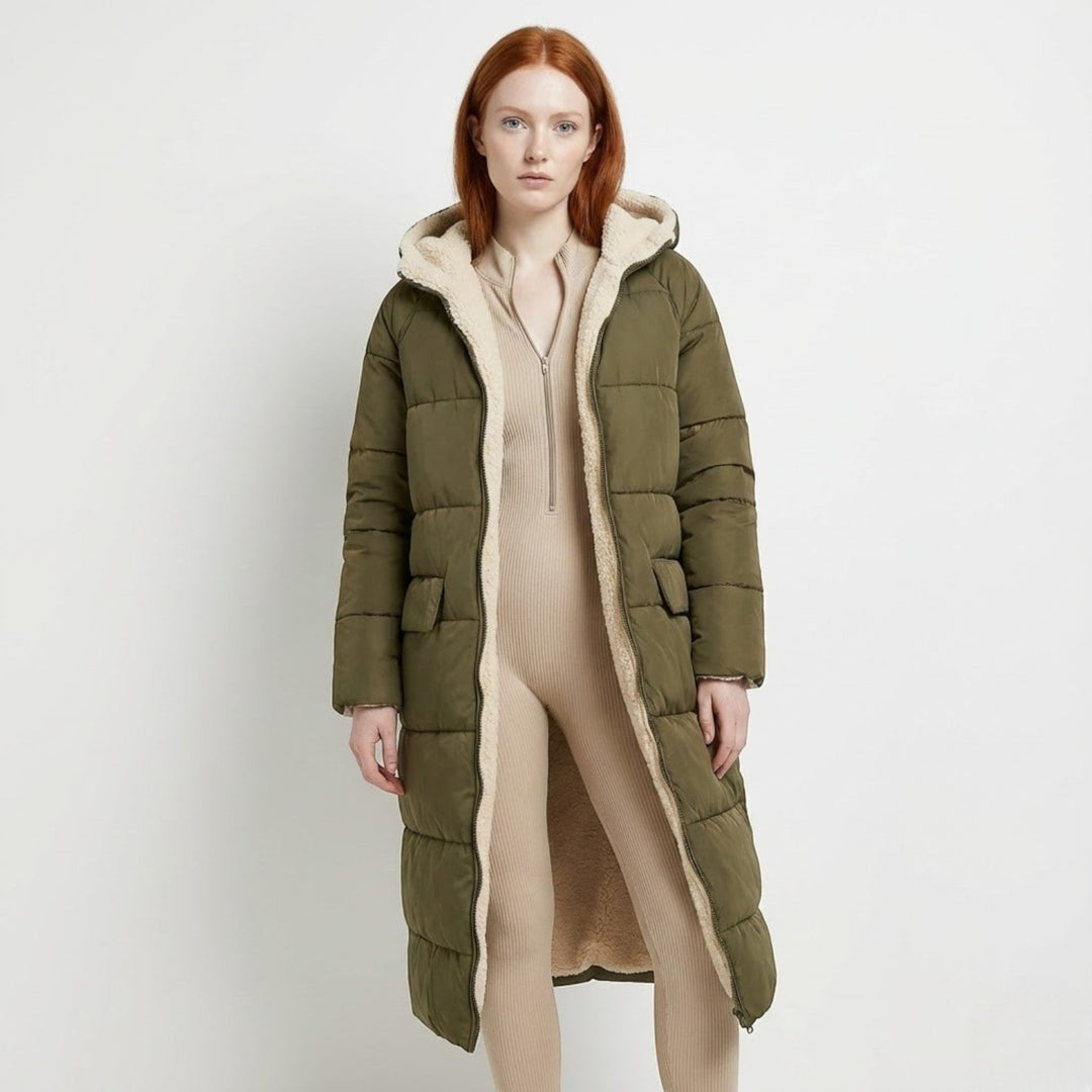 Dames Winterjas Reversible, Dubbelzijdig Draagbaar