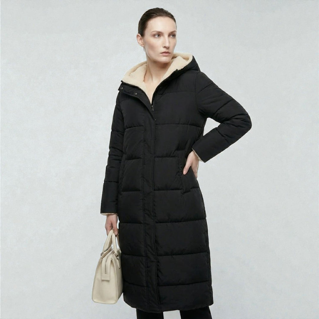 Dames Winterjas Reversible, Dubbelzijdig Draagbaar