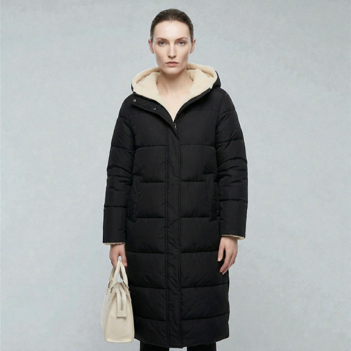 Dames Winterjas Reversible, Dubbelzijdig Draagbaar