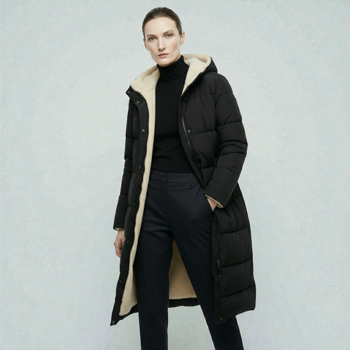 Dames Winterjas Reversible, Dubbelzijdig Draagbaar