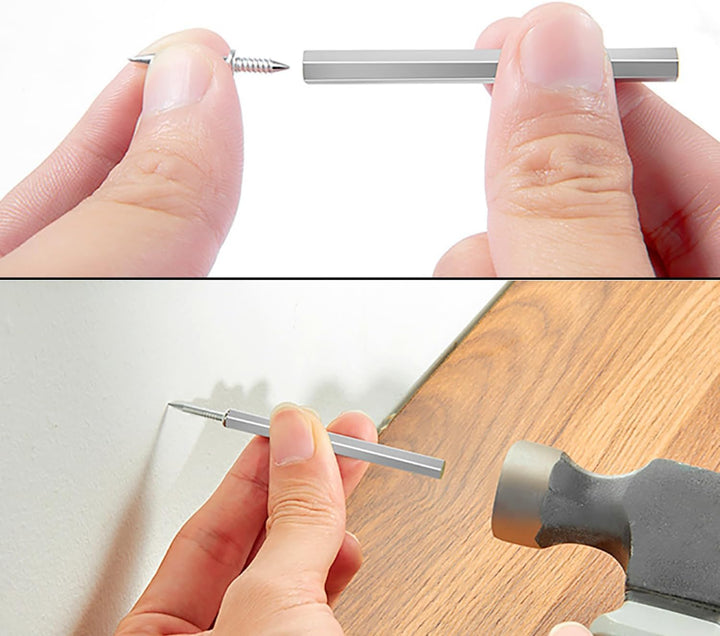 Dubbelkops afwerknagels met hulpgereedschap - Drill-Free, Hidden-Head Installation