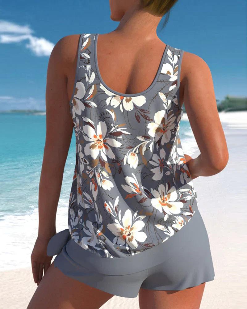 Tankini badpak set voor dames, tweedelig