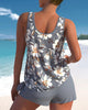 Tankini badpak set voor dames, tweedelig