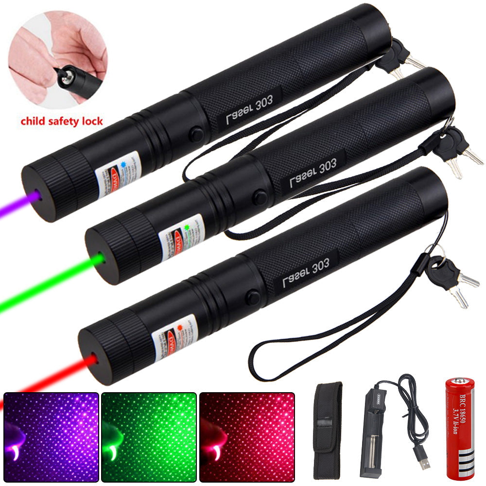Zelara-Power Laser Pointer 303 - Oplaadbare USB Laserpointer met Hoog Vermogen