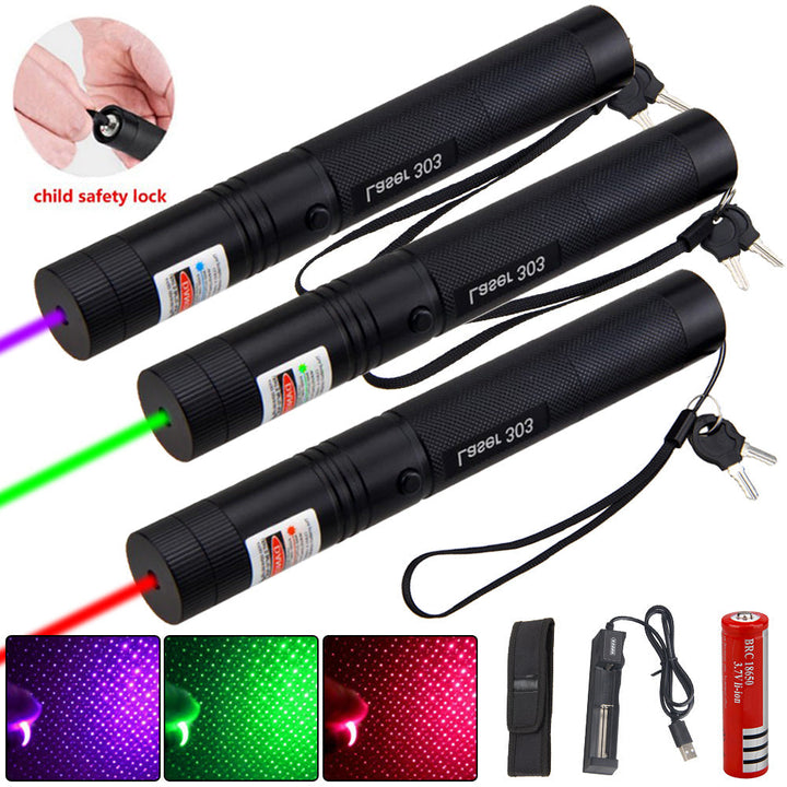 Zelara-Power Laser Pointer 303 - Oplaadbare USB Laserpointer met Hoog Vermogen