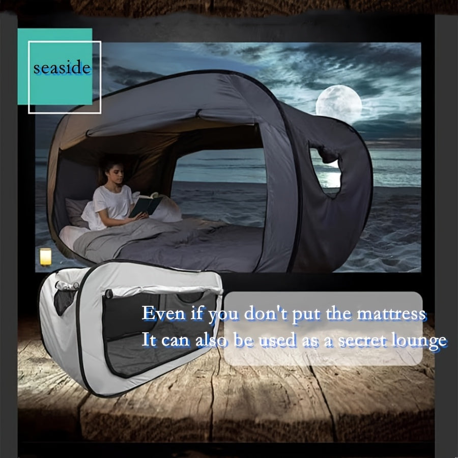 CozyNest Opvouwbaar Tentbed – Bescherming en Rust Binnen Handbereik