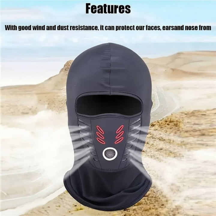 Bivakmuts met fleece en geïntegreerd rubberen ademmasker voor wintersport en buitenactiviteiten