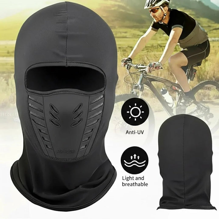 Bivakmuts met fleece en geïntegreerd rubberen ademmasker voor wintersport en buitenactiviteiten