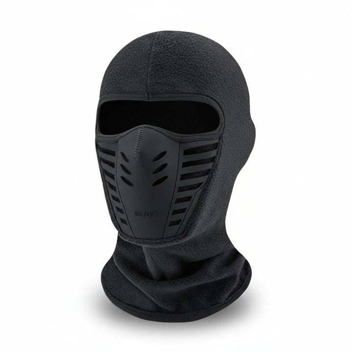 Bivakmuts met fleece en geïntegreerd rubberen ademmasker voor wintersport en buitenactiviteiten