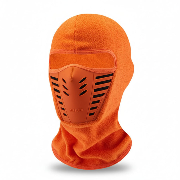 Bivakmuts met fleece en geïntegreerd rubberen ademmasker voor wintersport en buitenactiviteiten