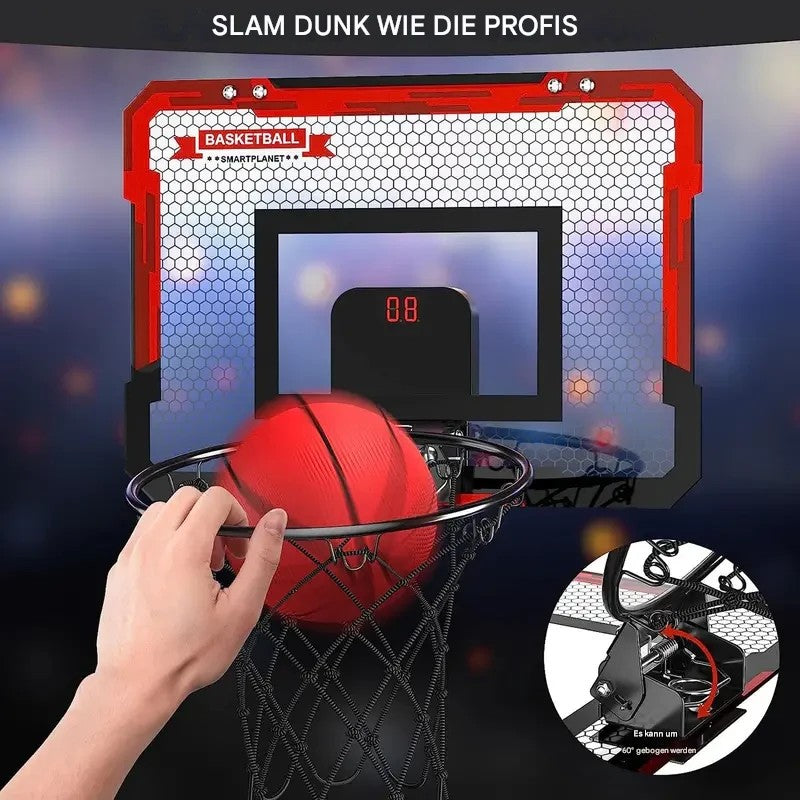 Mini Basketbalring met Elektronisch Scorebord - BouncePro