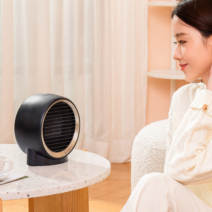 Mini ventilatorkachel voor op je bureau met 2 standen