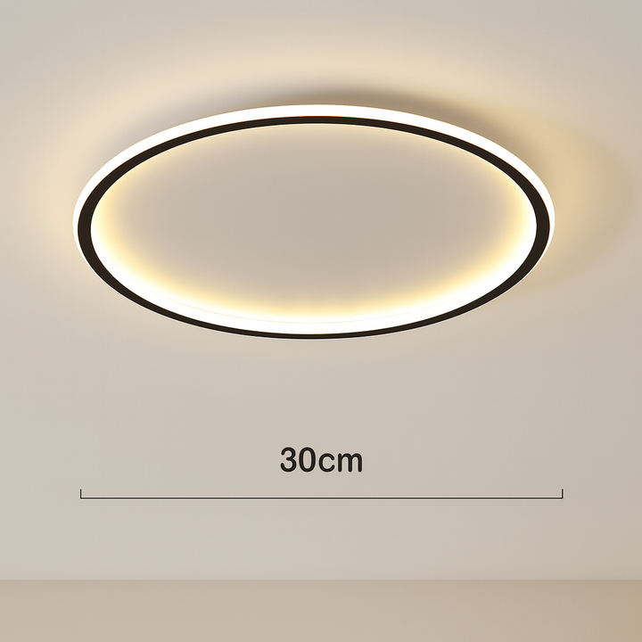 Ronde Scandinavische LED-plafondlamp | 1 lichtpunt