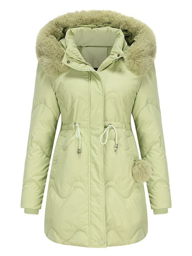 Elegante gevoerde Dames winter jas - Viviene