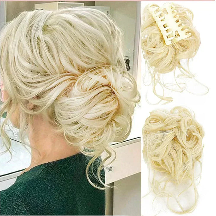 Krullen Chignon – Clip-in Haarextensions met Volume en Natuurlijke Look