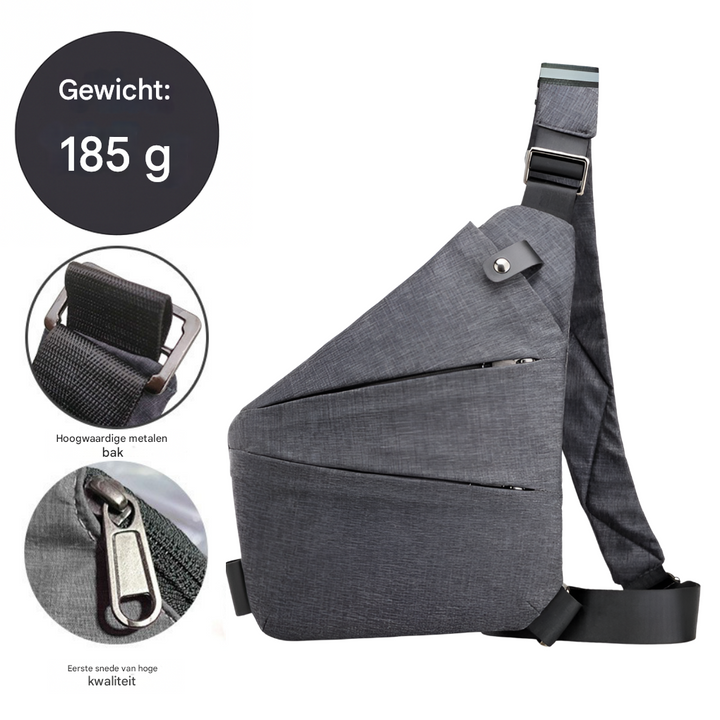 Anti-diefstal crossbody reistas – Veilige, lichtgewicht en handsfree organizer voor stedelijk en dagelijks gebruik