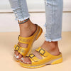 Sandalen in grote maten, modieuze sleehakken, casual