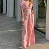 Elegante Chiffon Jumpsuit met Strikdetail