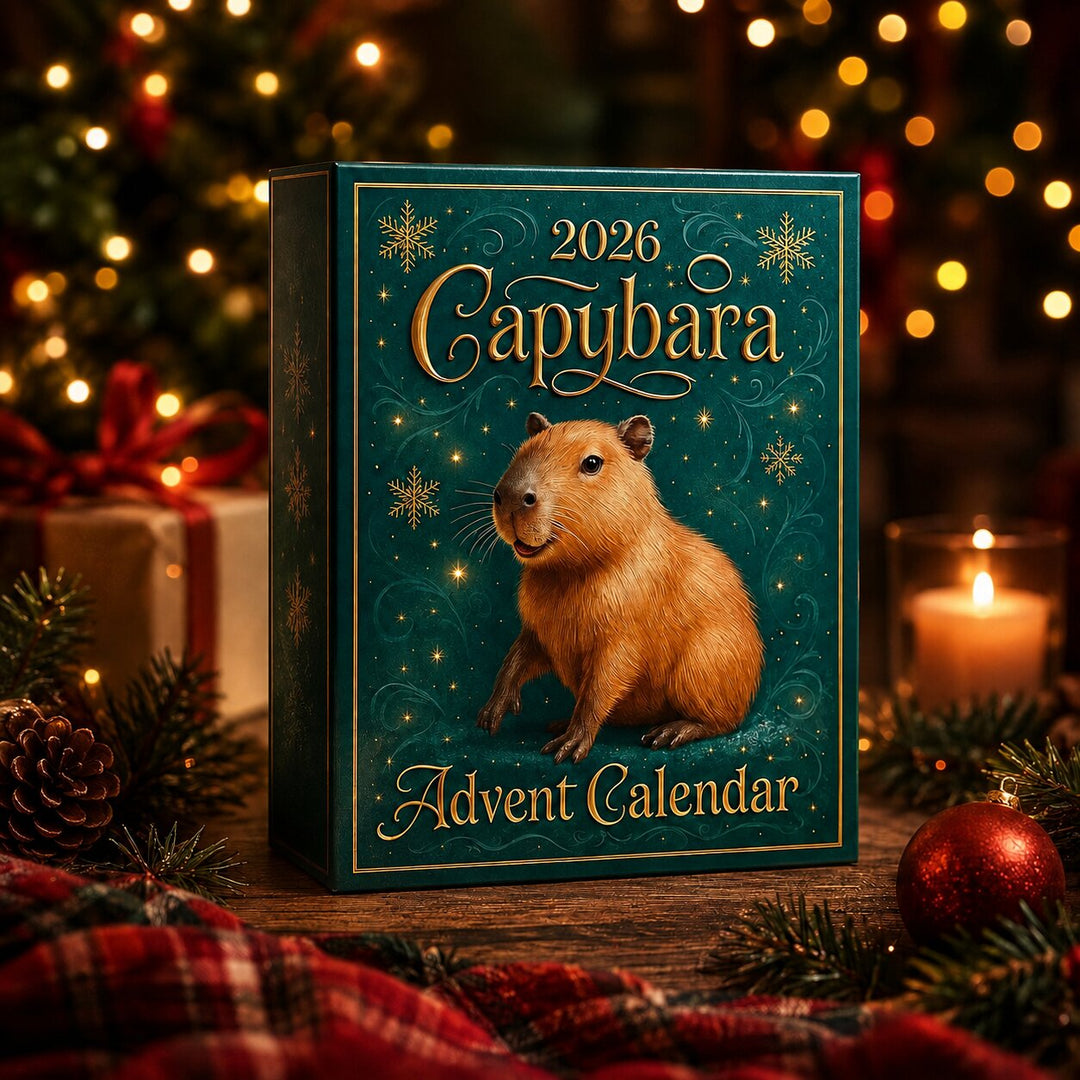 Aftelkalender 2026 met 24 verrassingscapybarafiguren