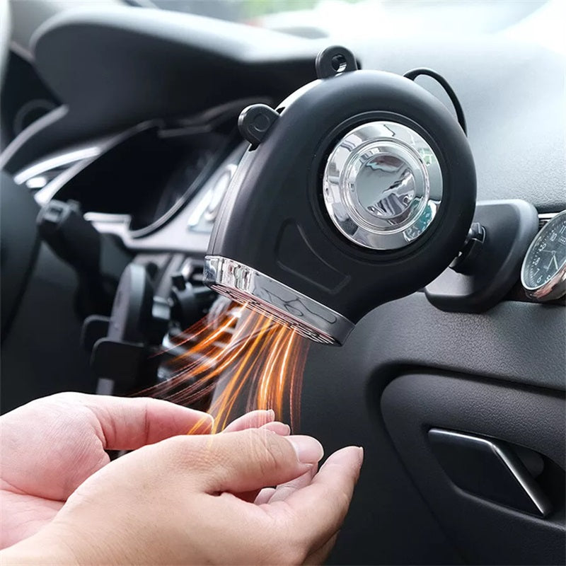 Autokachel 12V met 360° houder en verstelbaar handvat