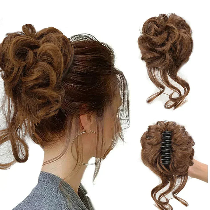 Krullen Chignon – Clip-in Haarextensions met Volume en Natuurlijke Look