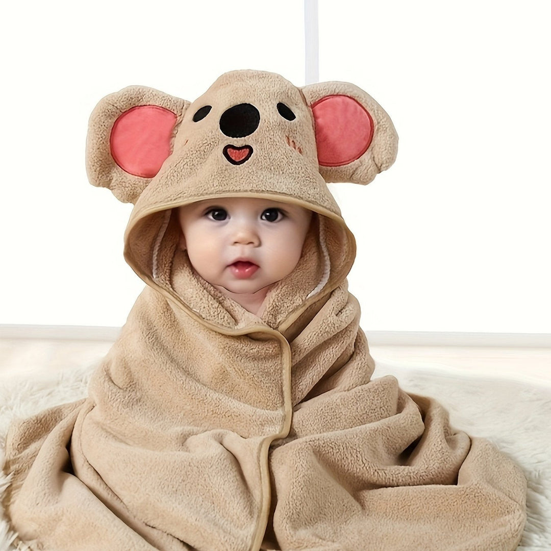 SnuggleSoft Badcape met Capuchon voor Kinderen – Snel Drogend en Extra Zacht