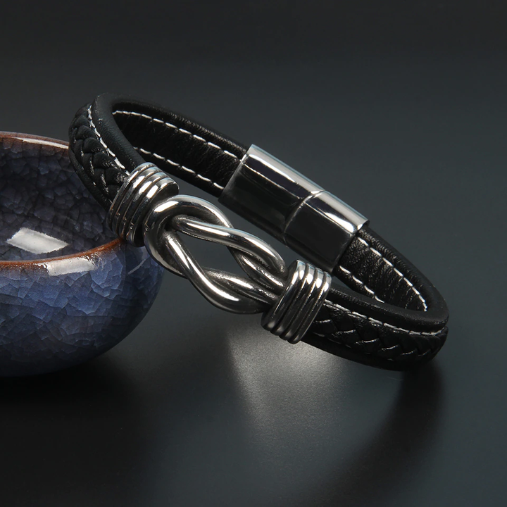 Infinity Armband | Lederen Knoop Armband