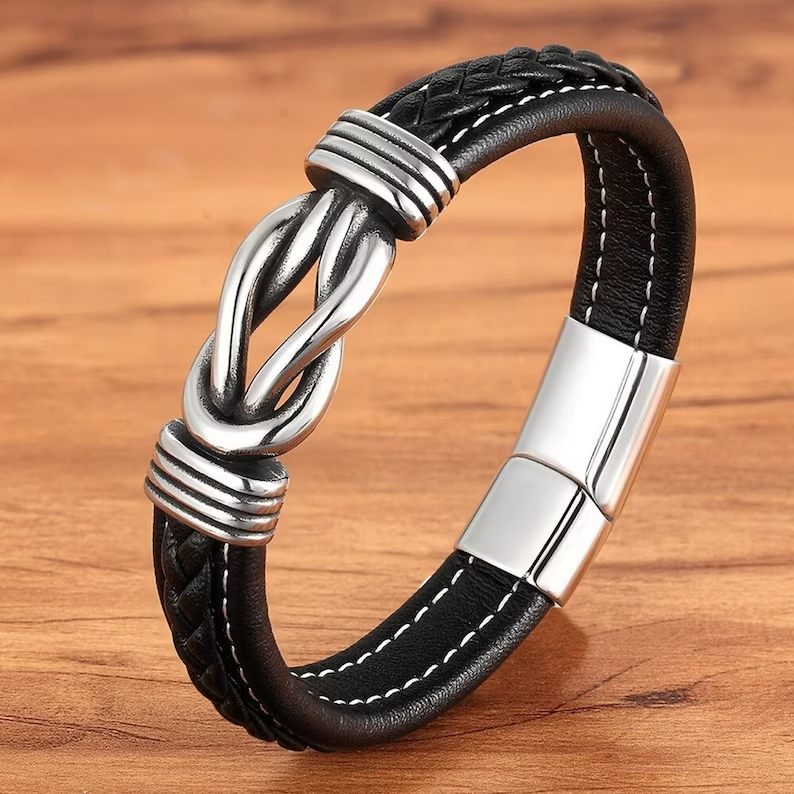 Infinity Armband | Lederen Knoop Armband