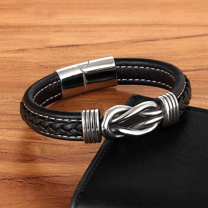 Infinity Armband | Lederen Knoop Armband