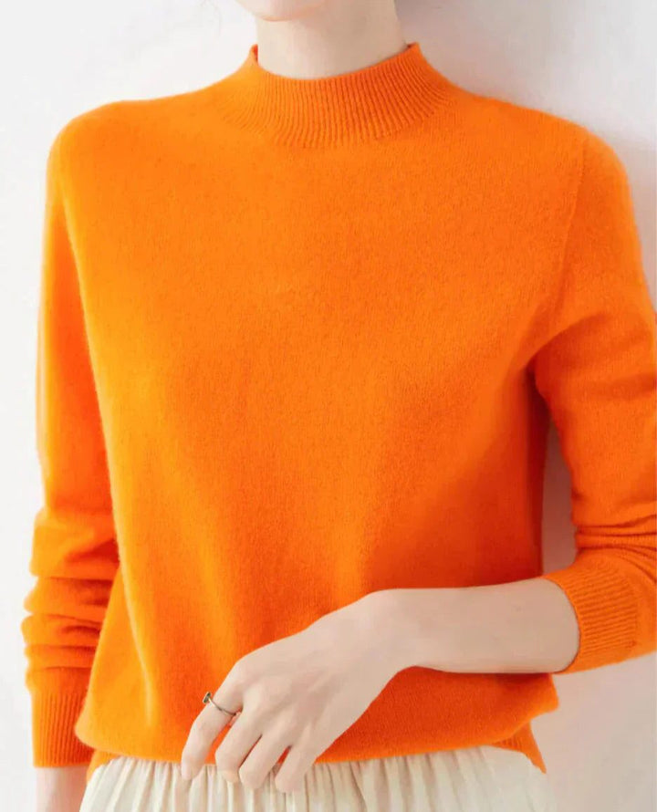 Cashmere trui met ronde hals voor dames