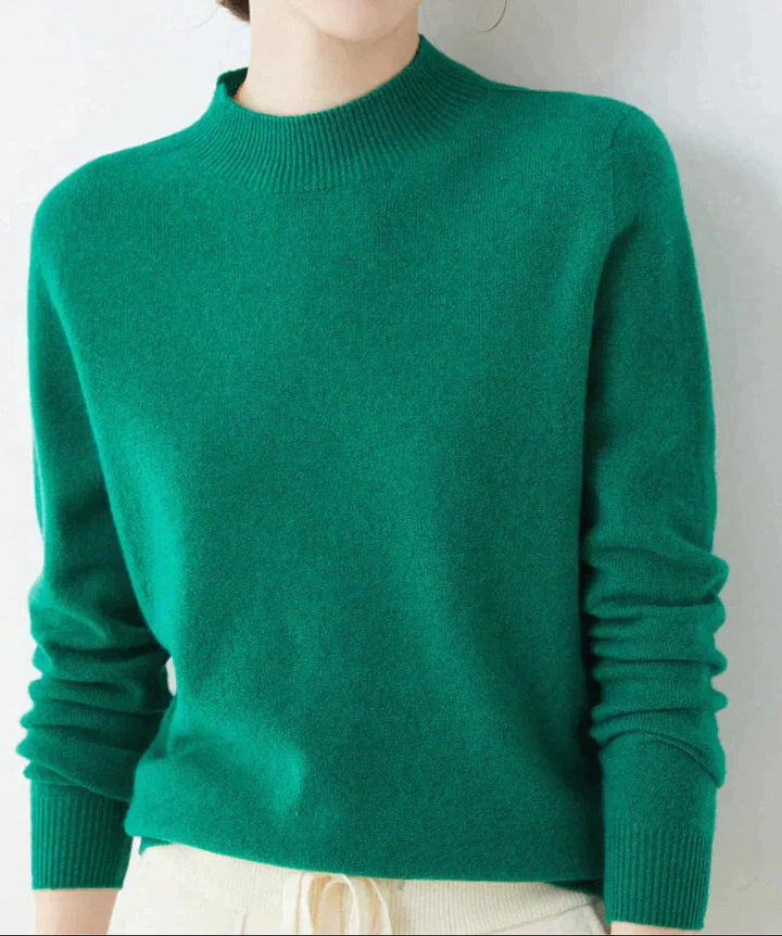 Cashmere trui met ronde hals voor dames