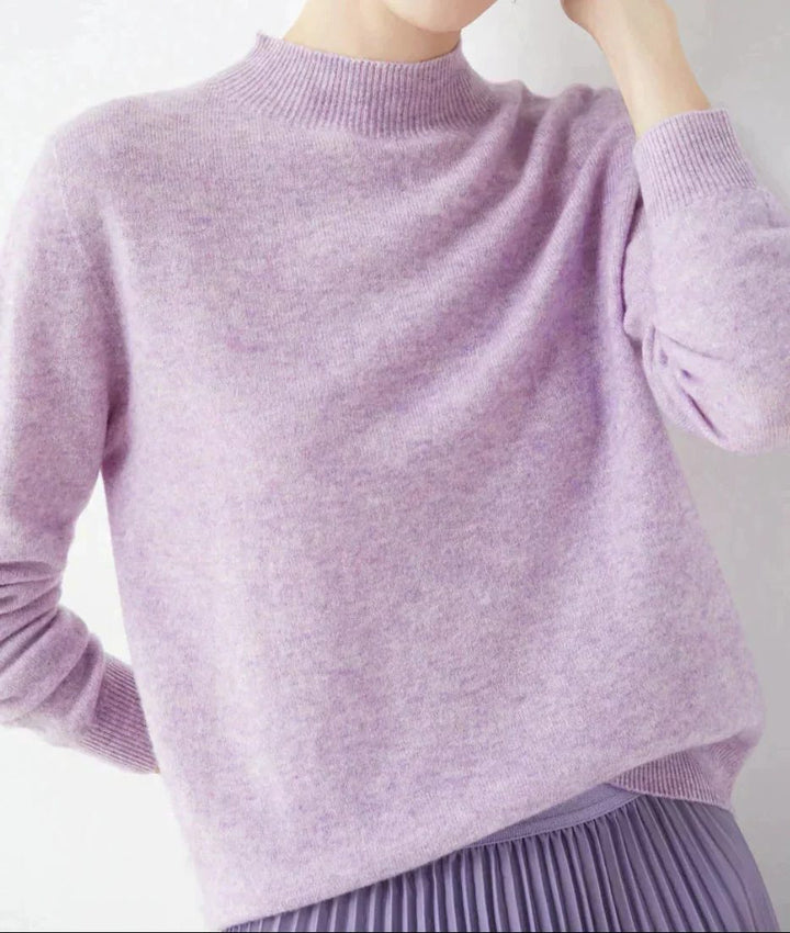 Cashmere trui met ronde hals voor dames