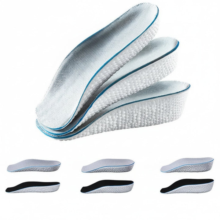 Aangepaste steunzolen met hakverhoging en ergonomisch voetbed