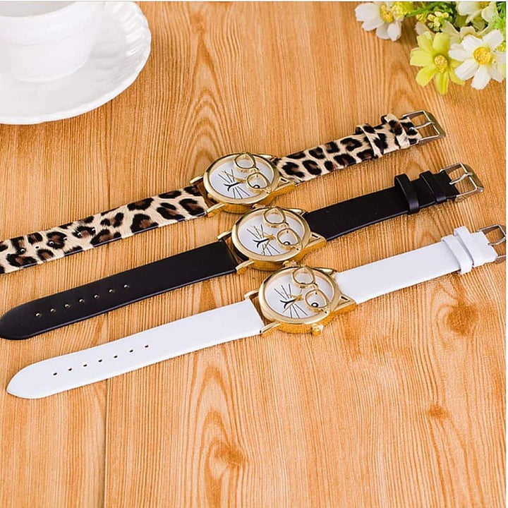 Schattig kattenhorloge