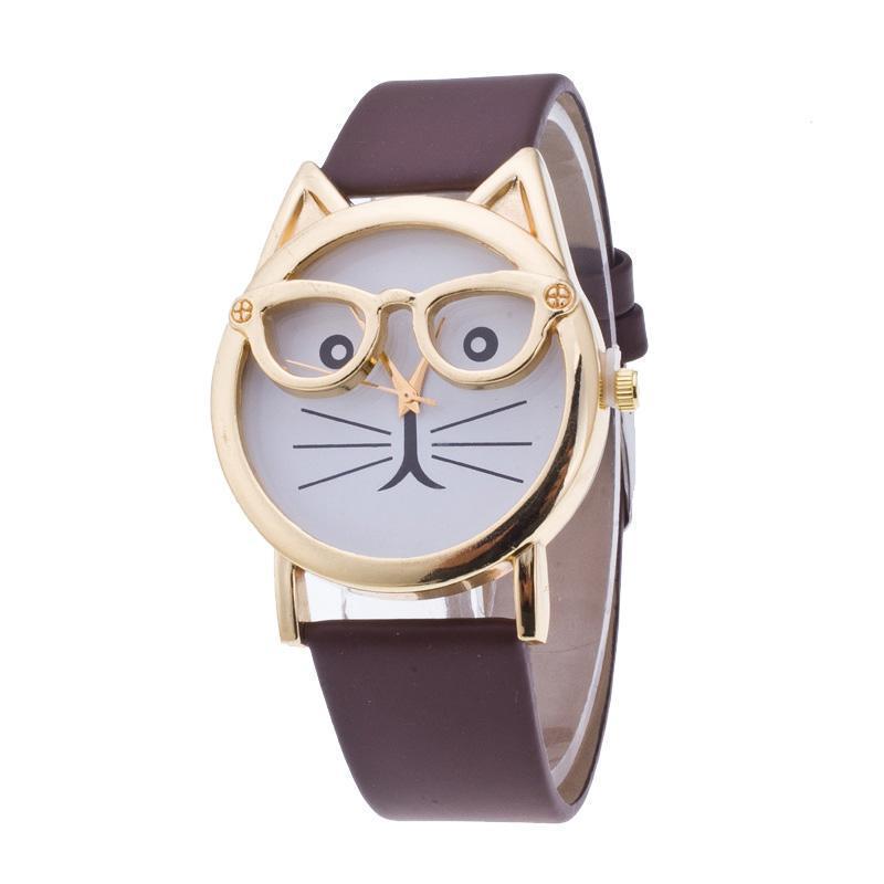 Schattig kattenhorloge