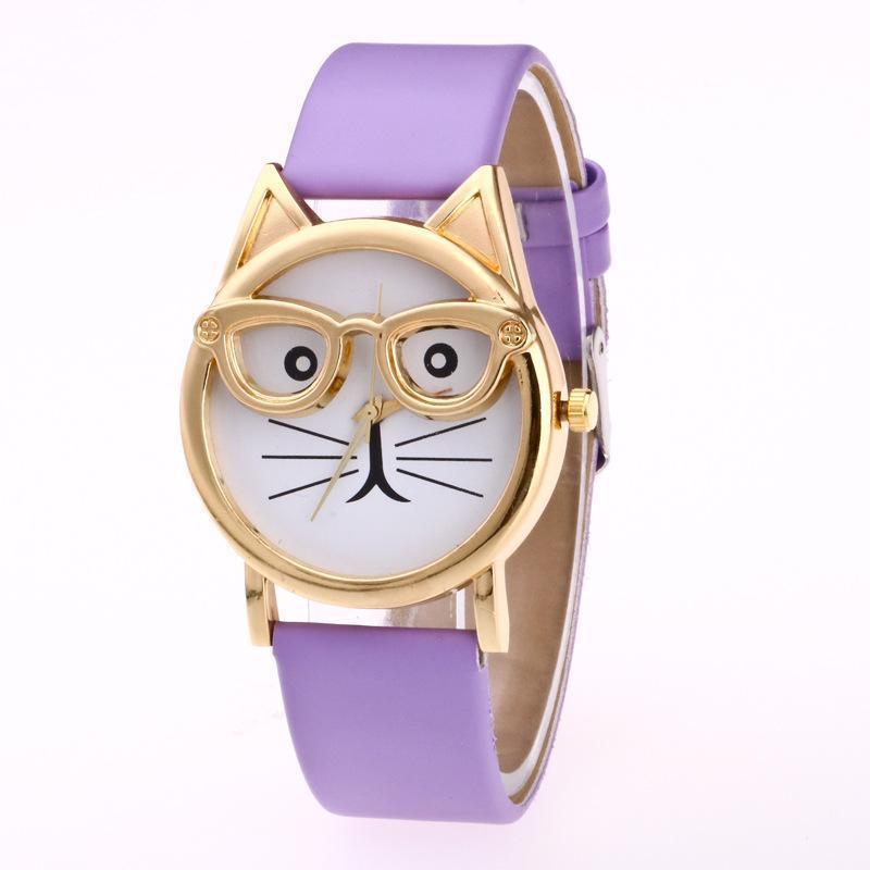 Schattig kattenhorloge