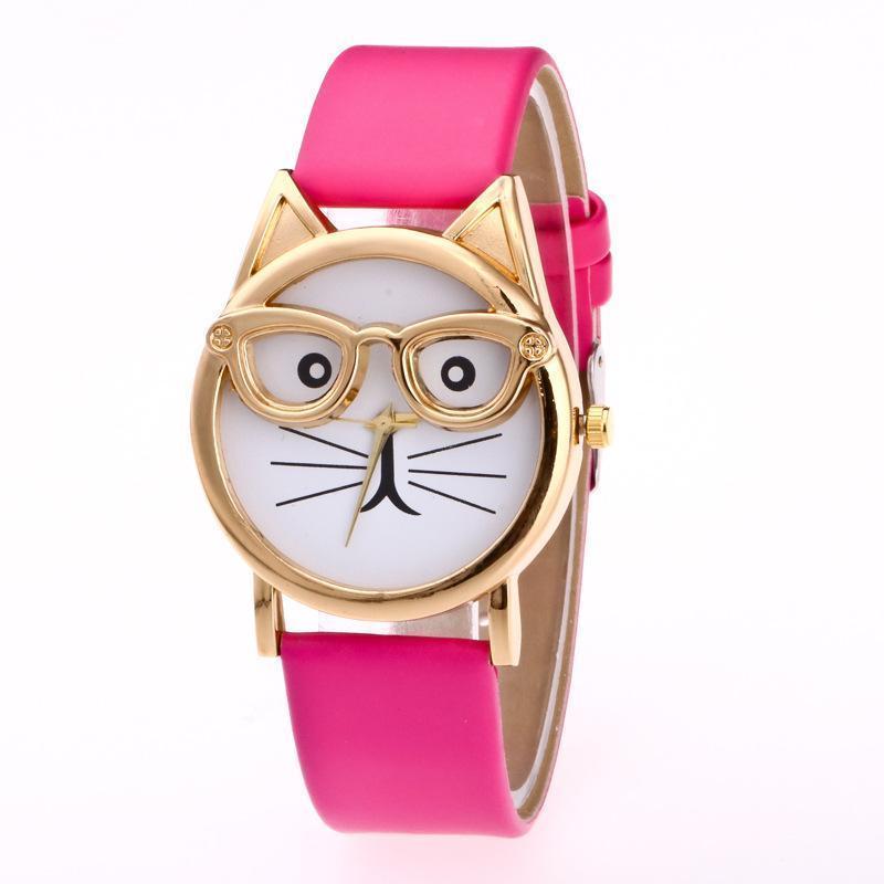 Schattig kattenhorloge