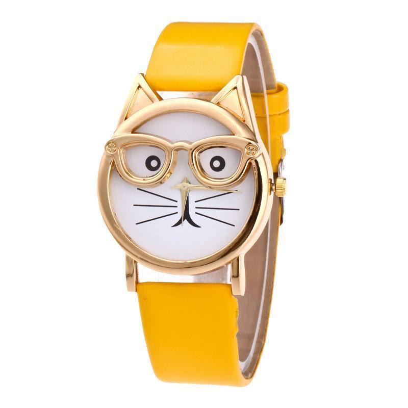 Schattig kattenhorloge