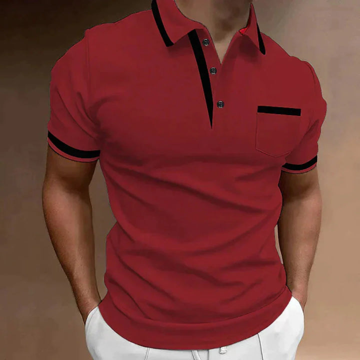Klassiek poloshirt voor heren, tijdloze pasvorm, dagelijkse elegantie