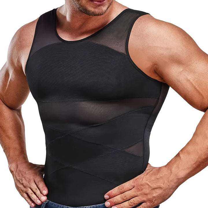 Heren Shapewear Tanktop Buikcontrole Mouwloos Onderhemd