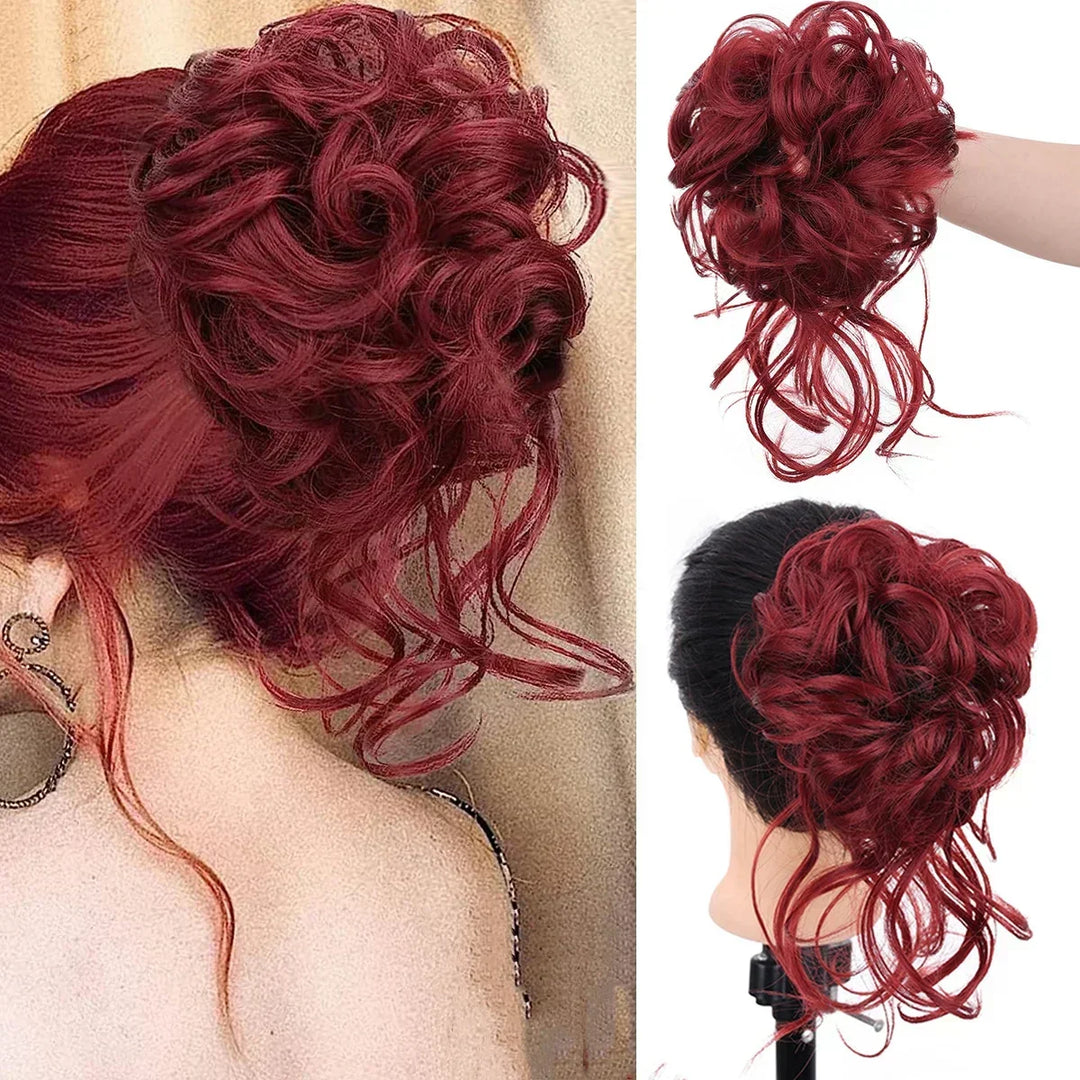 Krullen Chignon – Clip-in Haarextensions met Volume en Natuurlijke Look