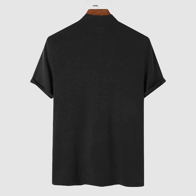 Heren stretch katoenen T‑shirt – casual, voor dagelijks gebruik en geschikt voor alle seizoenen